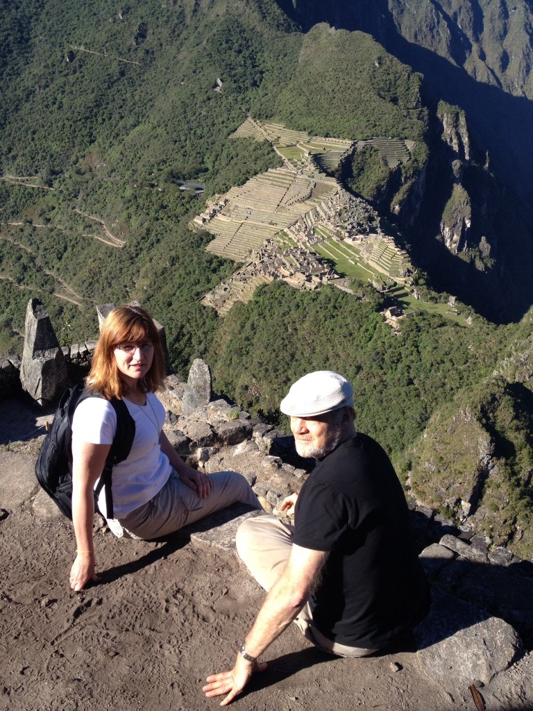 Tom and Nancy at the top of Machu Picchu